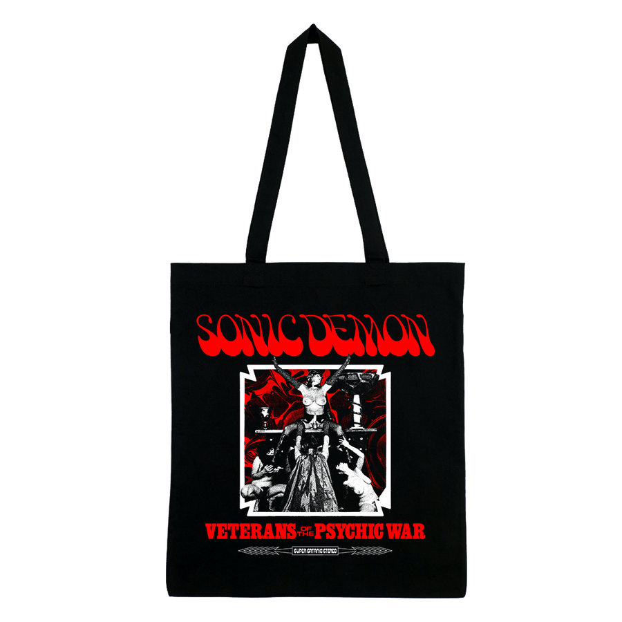 Sonic Demon - Psychic War Altar Tote Bag - Black