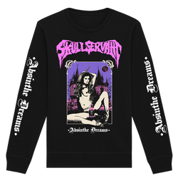 Skull Servant - Absinthe Dreams Crewneck Sweatshirt - Black