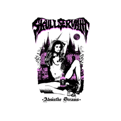 Skull Servant - Absinthe Dreams White Art Print - Unframed