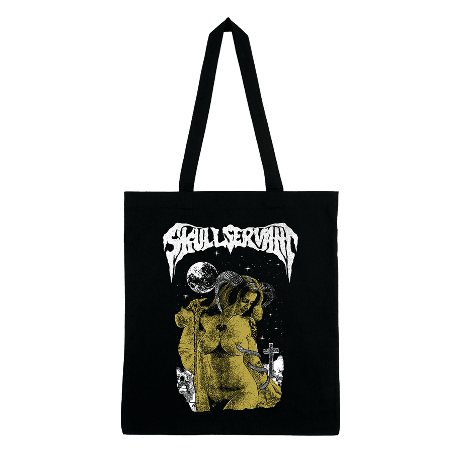 Skull Servant - Serpent Priestess Tote Bag - Black