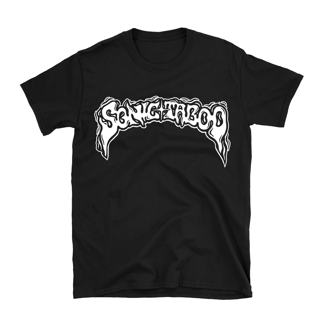 Sonic Taboo - Sonic Taboo Logo (White) T-Shirt - Black – Heavy Threads