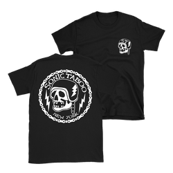 Sonic Taboo - Skull Logo (White) T-Shirt - Black
