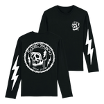 Sonic Taboo - Skull Logo (White) Longsleeve - Black