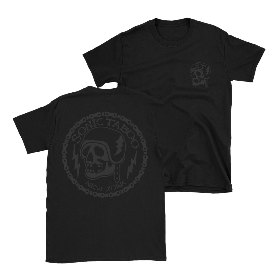 Sonic Taboo - Skull Logo (Black) T-Shirt - Black