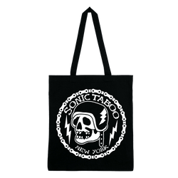 Sonic Taboo - Skull Logo Tote Bag - Black