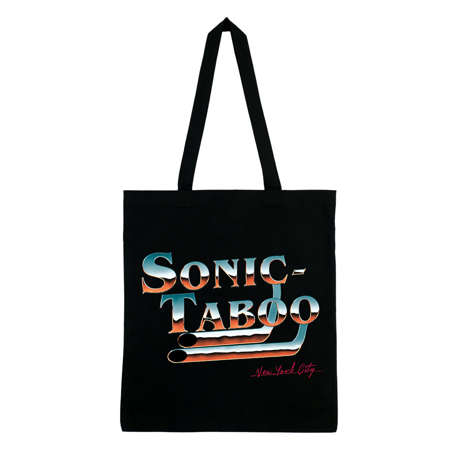Sonic Taboo - Chrome Logo Tote Bag - Black