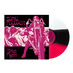 Sonic Flower – Rides Again Vinyl LP - White/Black/Pink Striped