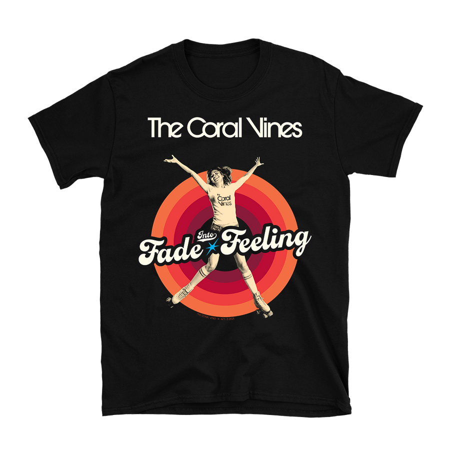 The Coral Vines - Roller Girl T-Shirt - Black