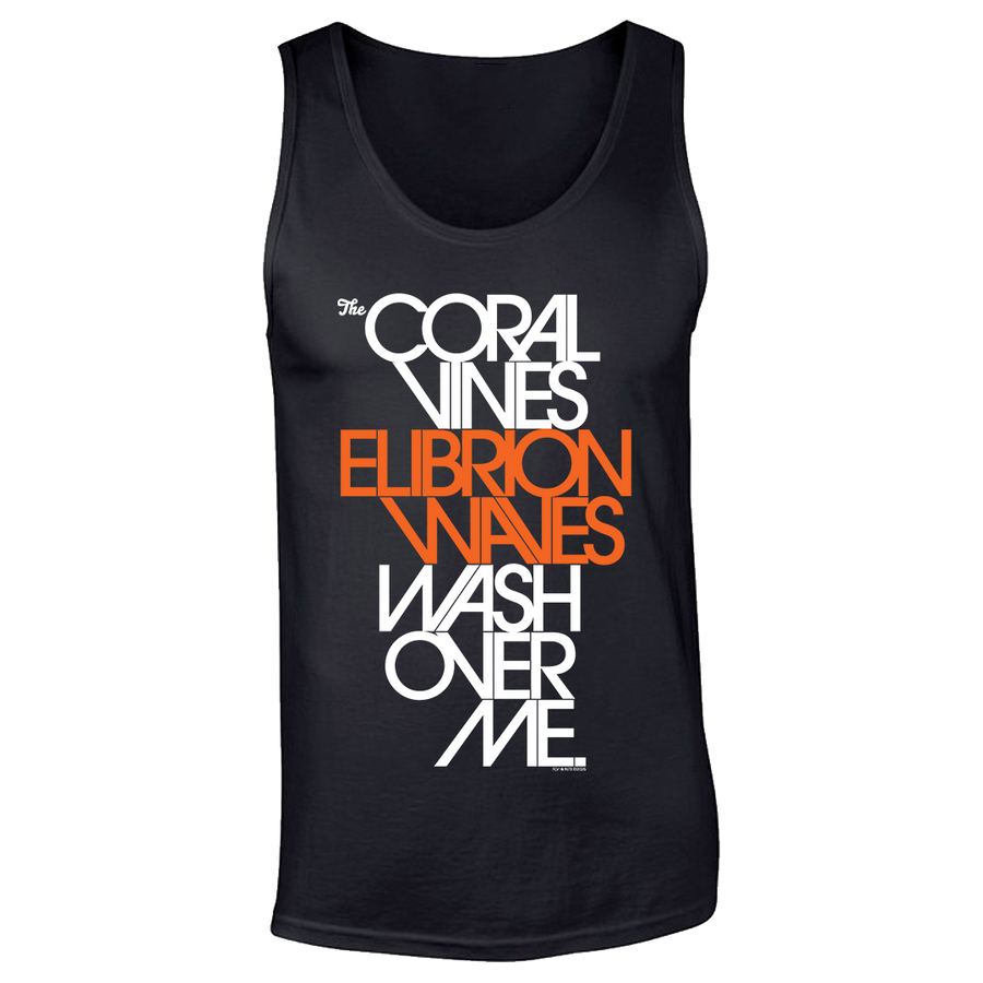 The Coral Vines - Elibrion Waves Tank Top - Black
