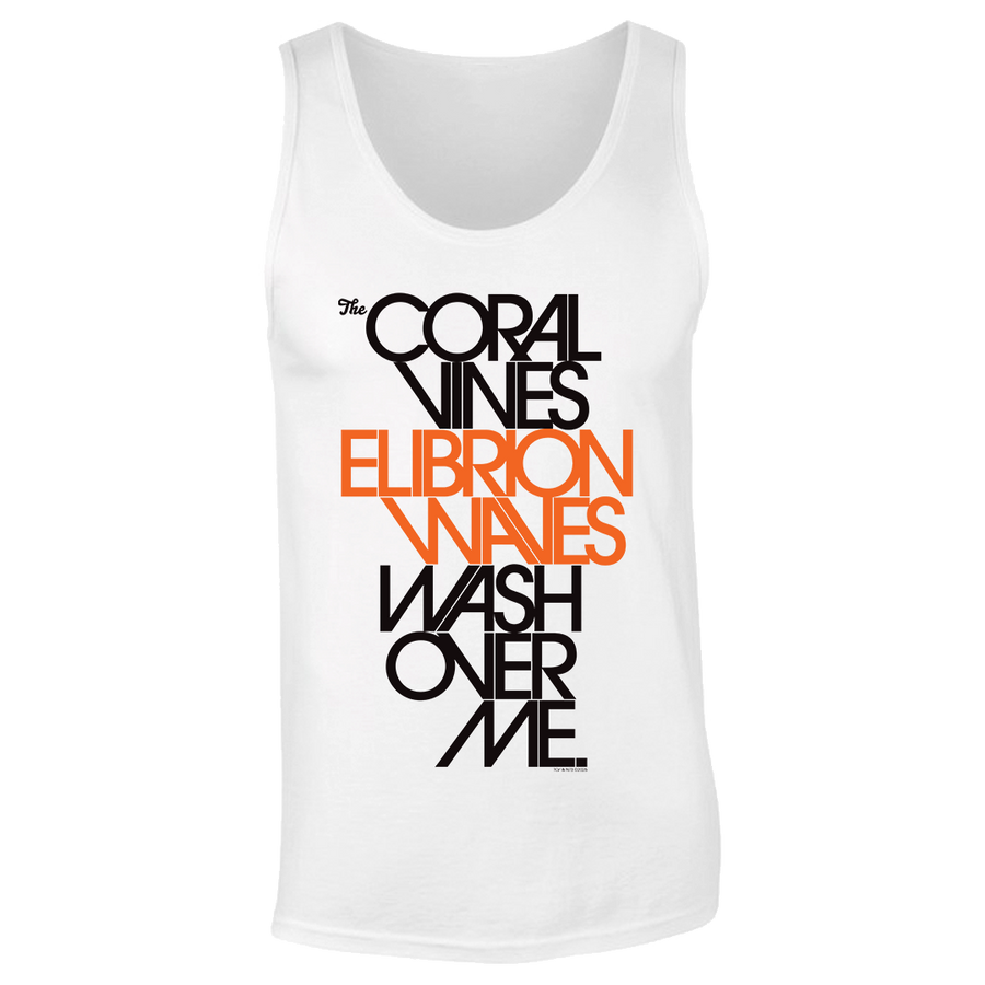The Coral Vines - Elibrion Waves Tank Top - White