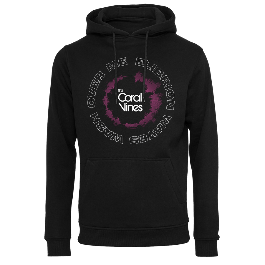 The Coral Vines - Sound Waves Pullover Hoodie - Black