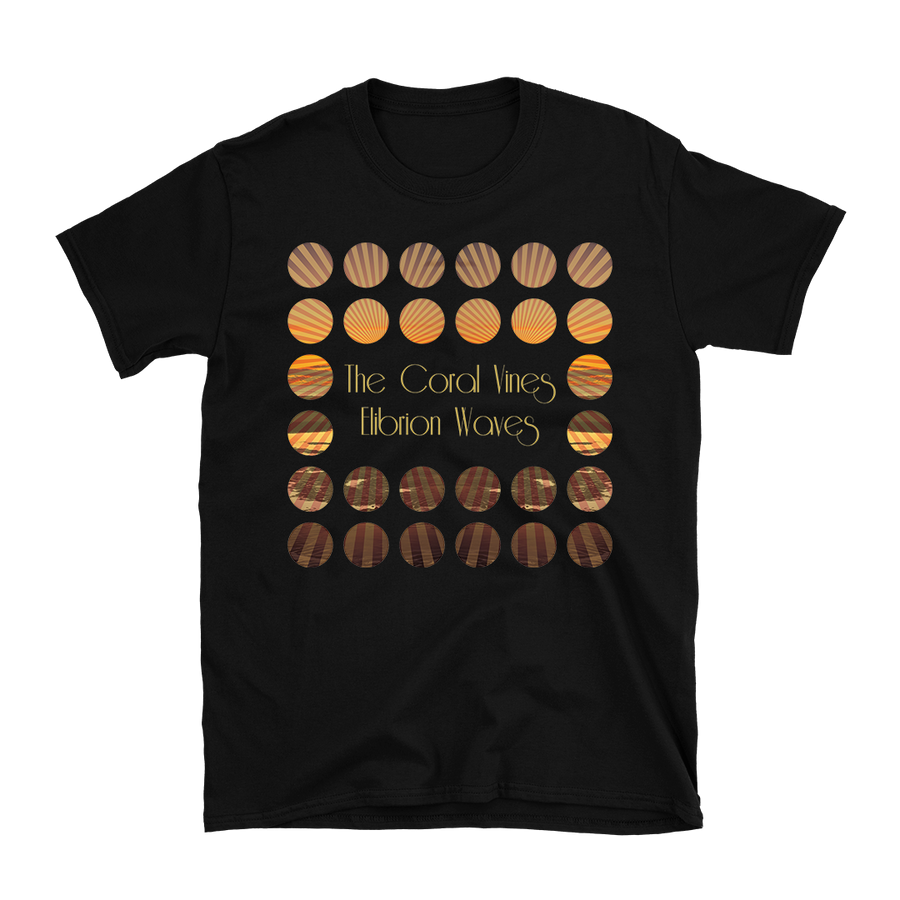 The Coral Vines - Elibrion Waves Album T-Shirt - Black
