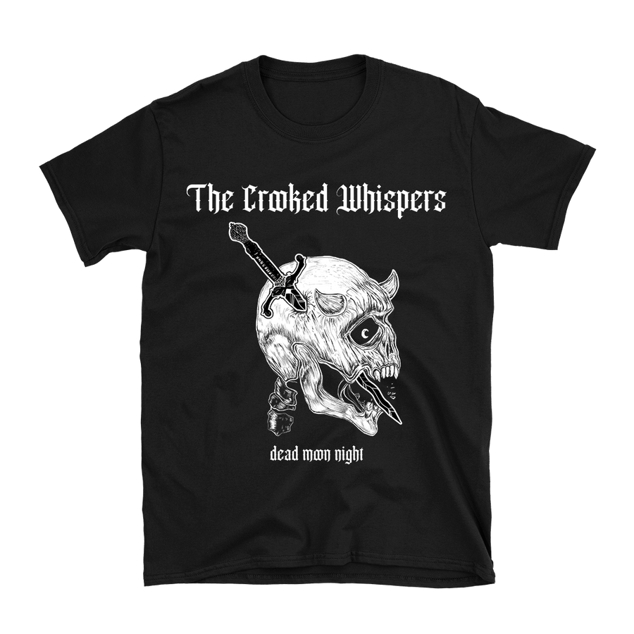 The Crooked Whispers - Dead Moon Night Skull T-Shirt - Black