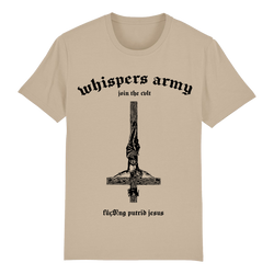 The Crooked Whispers - Whispers Army T-Shirt - Sand