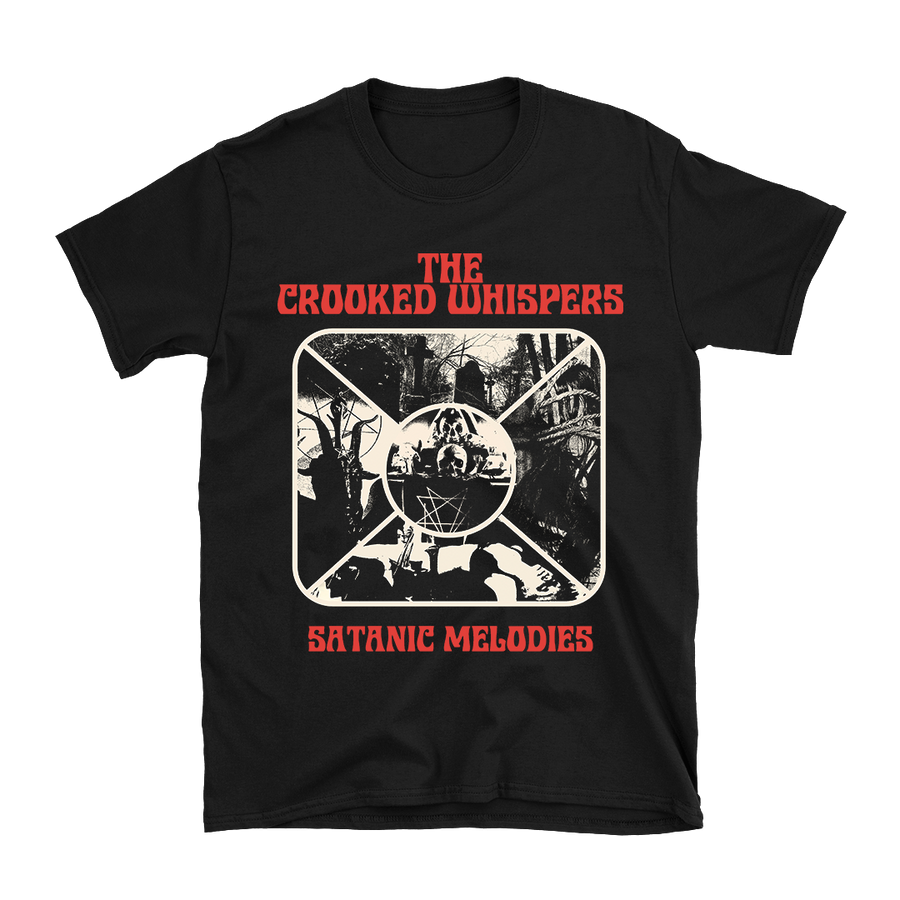 The Crooked Whispers - Satanic Melodies Collage T-Shirt - Black