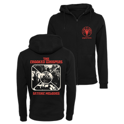 The Crooked Whispers - Satanic Melodies Collage Zip Hoodie - Black