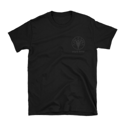The Crooked Whispers - Pentagram Black Logo T-Shirt- Black