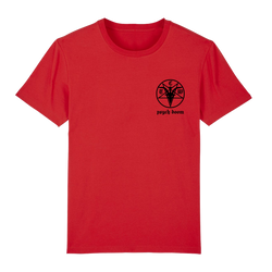 The Crooked Whispers - Pentagram Logo T-Shirt- Red