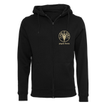 The Crooked Whispers - Pentagram Sand Logo Zip Hoodie - Black