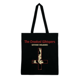 The Crooked Whispers - Satanic Melodies Cross Tote Bag - Black