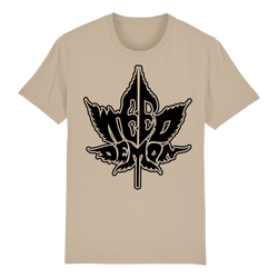 Weed Demon - Black Logo T-Shirt - Sand