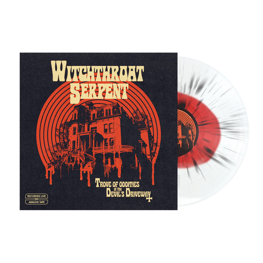 Witchthroat Serpent - Trove of Oddities at the Devil's Driveway Vinyl LP - Clear, Red & Black Splatter