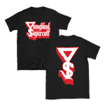 Youngblood Supercult - Red & White Logo & Symbol T-Shirt - Black