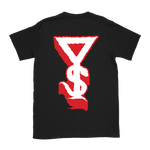 Youngblood Supercult - Red & White Logo & Symbol T-Shirt - Black