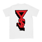 Youngblood Supercult - Black & Red Logo & Symbol T-Shirt - White