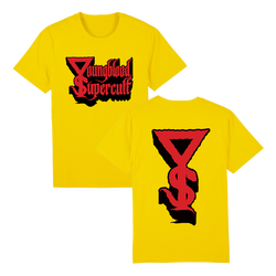 Youngblood Supercult - Black & Red Logo & Symbol T-Shirt - Yellow