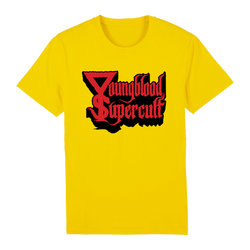 Youngblood Supercult - Black & Red Logo & Symbol T-Shirt - Yellow