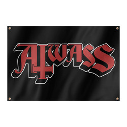 Aiwass - Black & Red Logo Flag