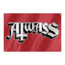 Aiwass - Black & White Logo Flag