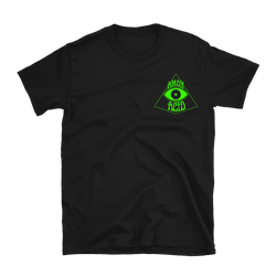 Amon Acid - Outerworlds Green T-Shirt - Black
