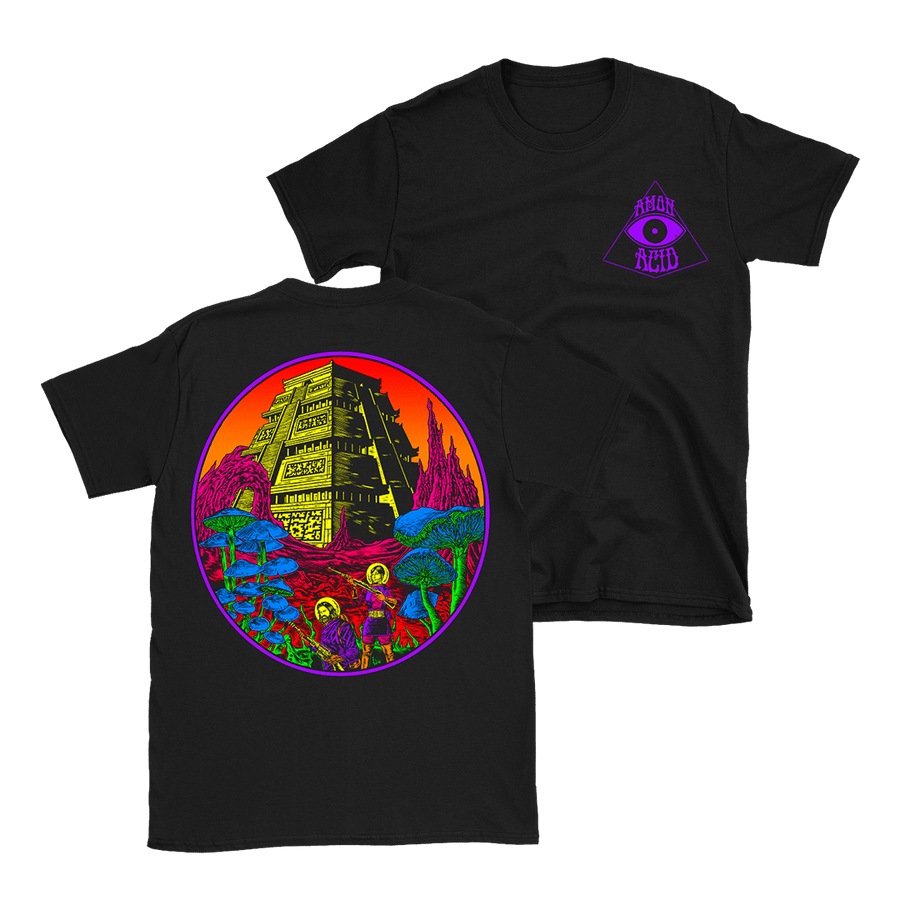 Amon Acid - Outerworlds Colour T-Shirt - Black