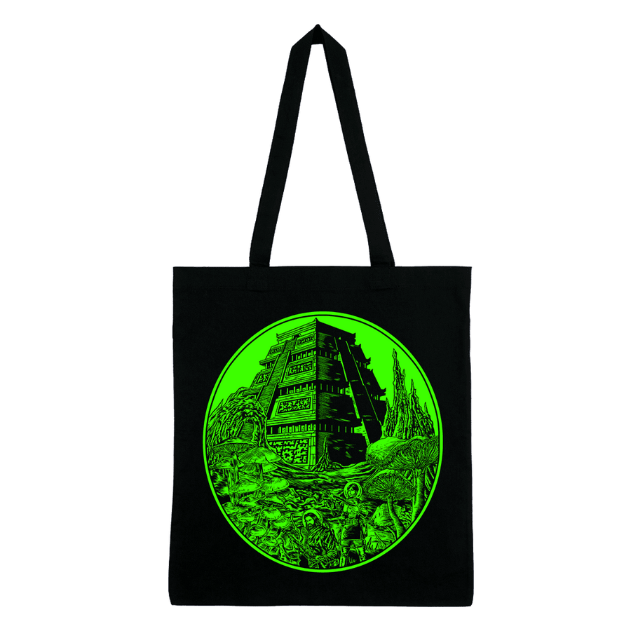 Amon Acid - Outerworlds Green Tote Bag - Black