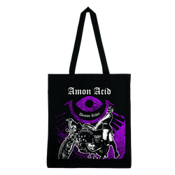 Amon Acid - Demon Rider Tote Bag - Black