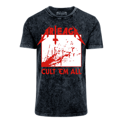 Arteaga - Cult ‘Em All Acid Wash T-Shirt - Black