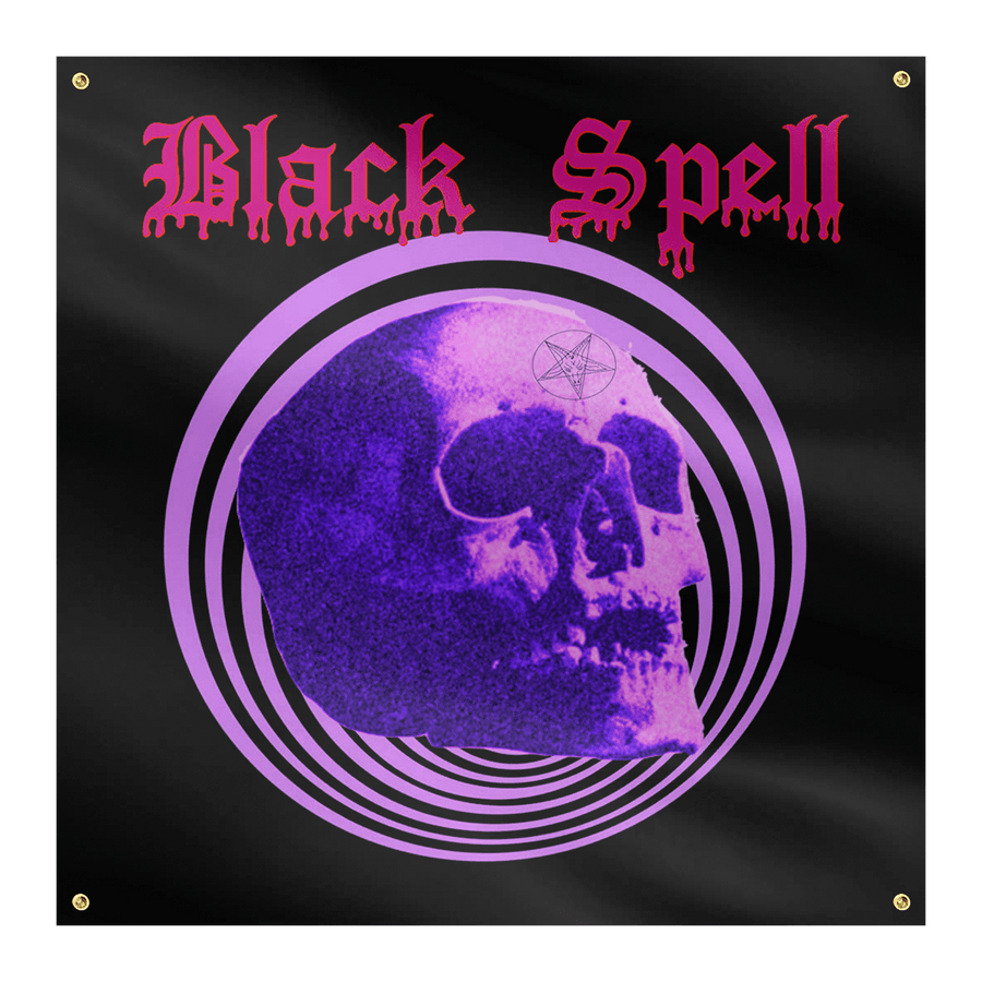 Black Spell - Pysch Skull Flag