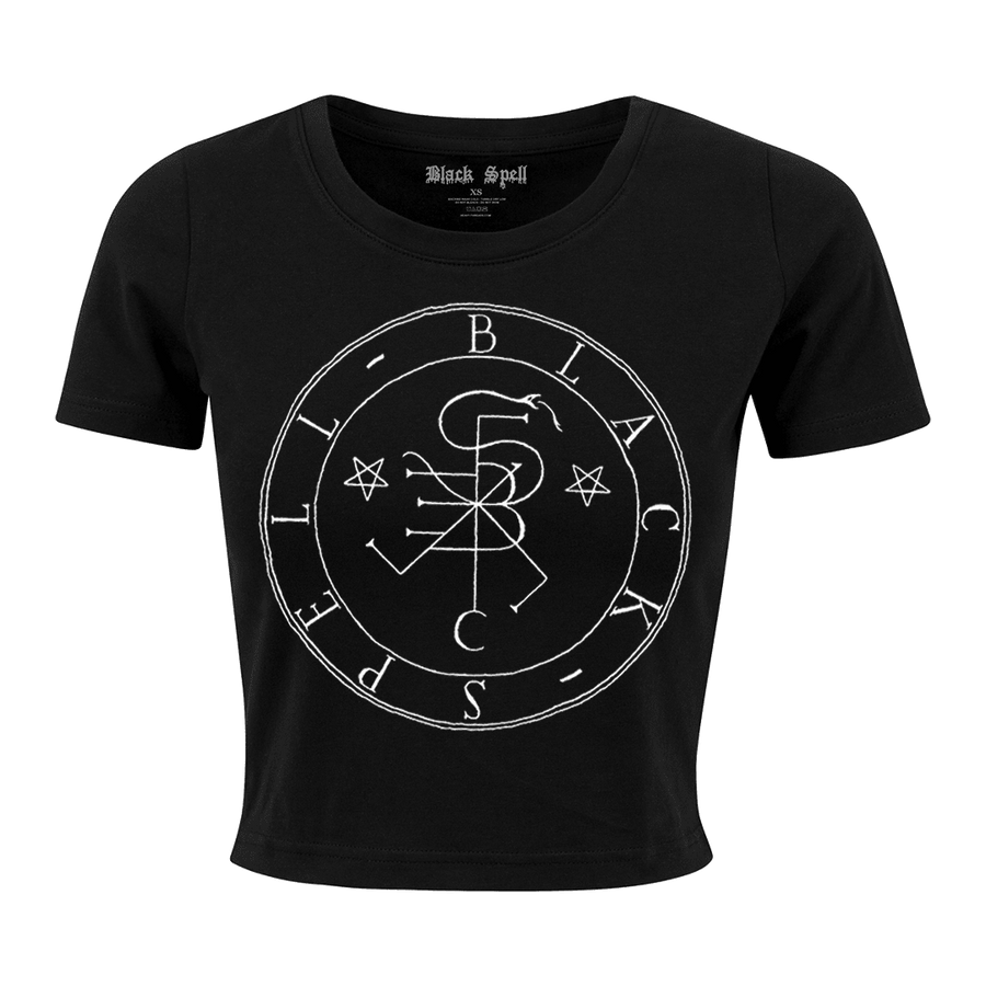 Black Spell - Sigil Women’s Crop T-Shirt - Black