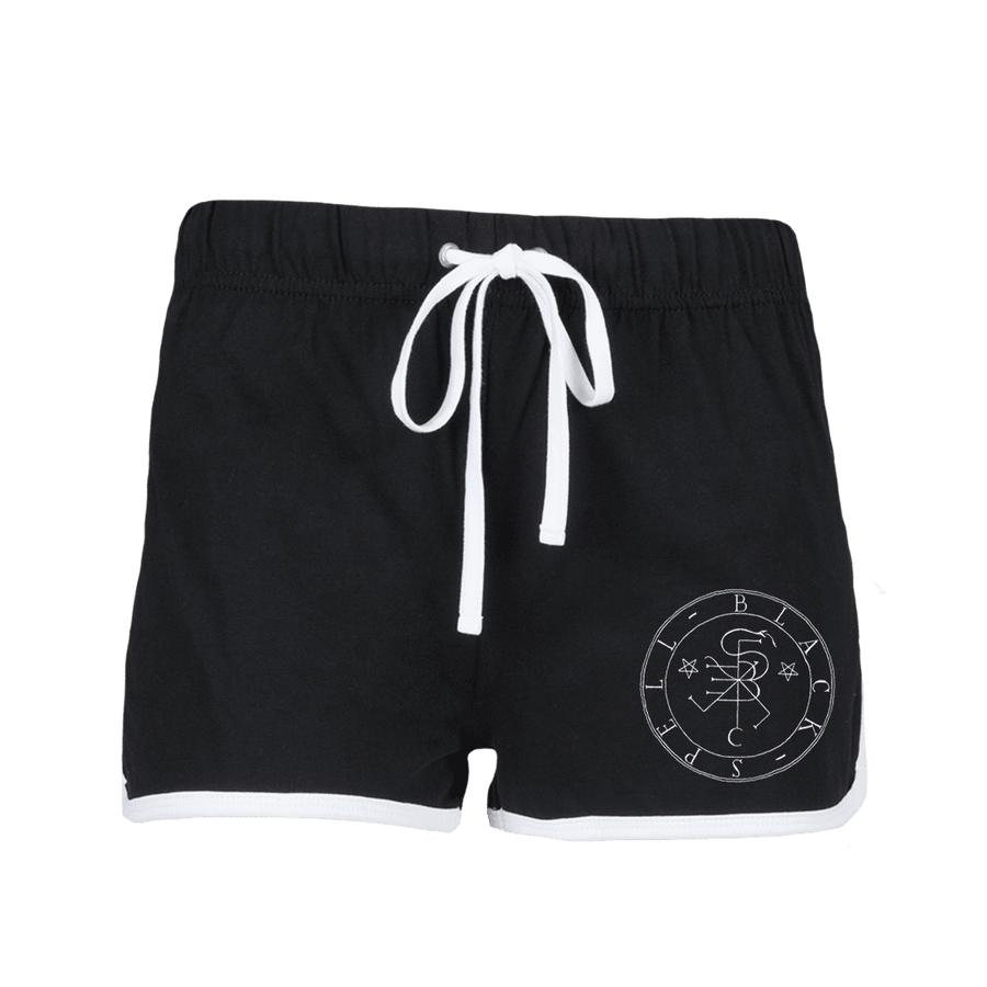 Black Spell - Sigil Women’s Shorts - Black/White