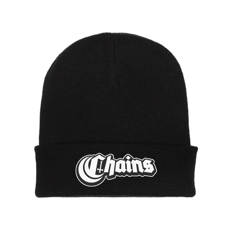 Chains - Logo Embroidered Beanie - Black