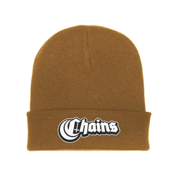 Chains - Logo Embroidered Beanie - Caramel