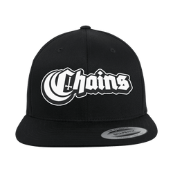 Chains - Logo Embroidered Snapback Cap - Black