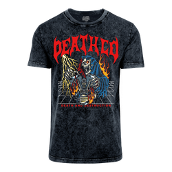 Death Co. - Megadeath Acid Wash T-Shirt - Black