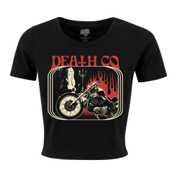 Death Co. - Realm of the Witch Women's Crop T-Shirt - Black