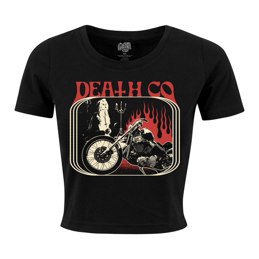 Death Co. - Realm of the Witch Women's Crop T-Shirt - Black