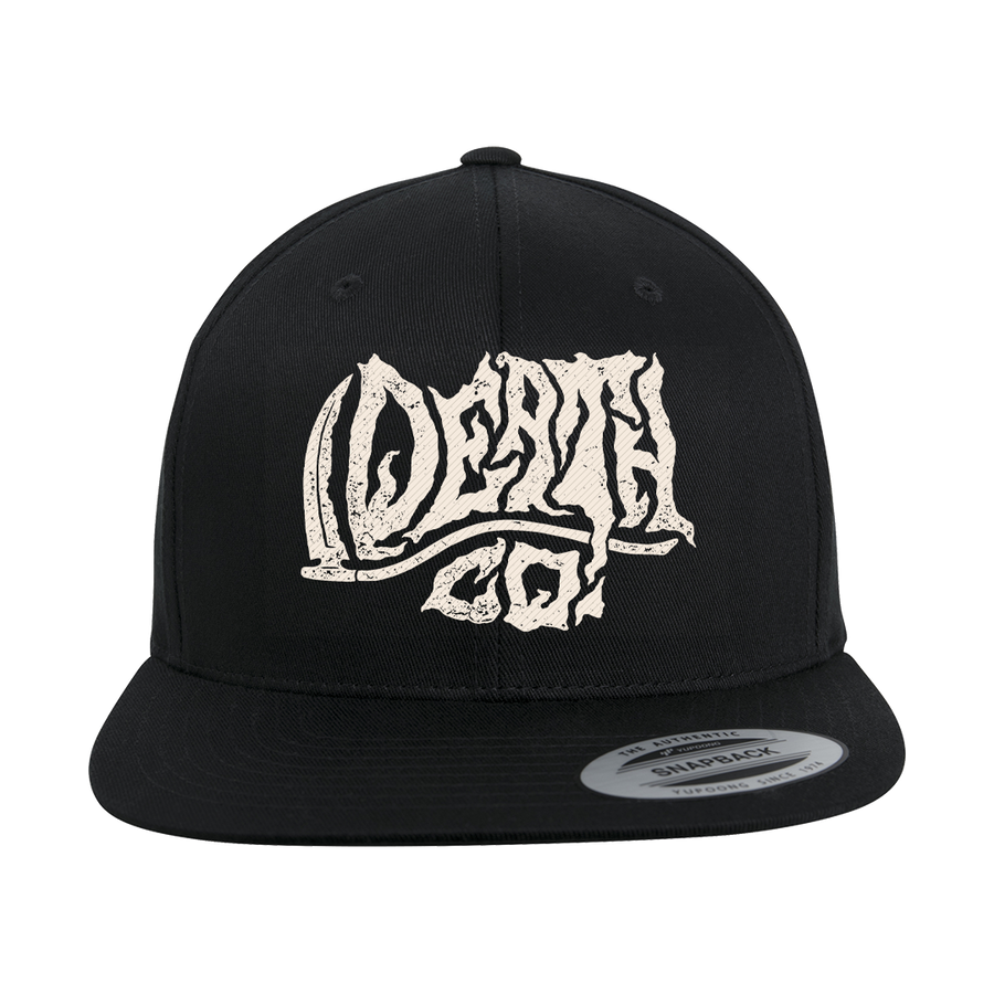 Death Co. - Sickle Embroidered Logo Snapback Cap - Black