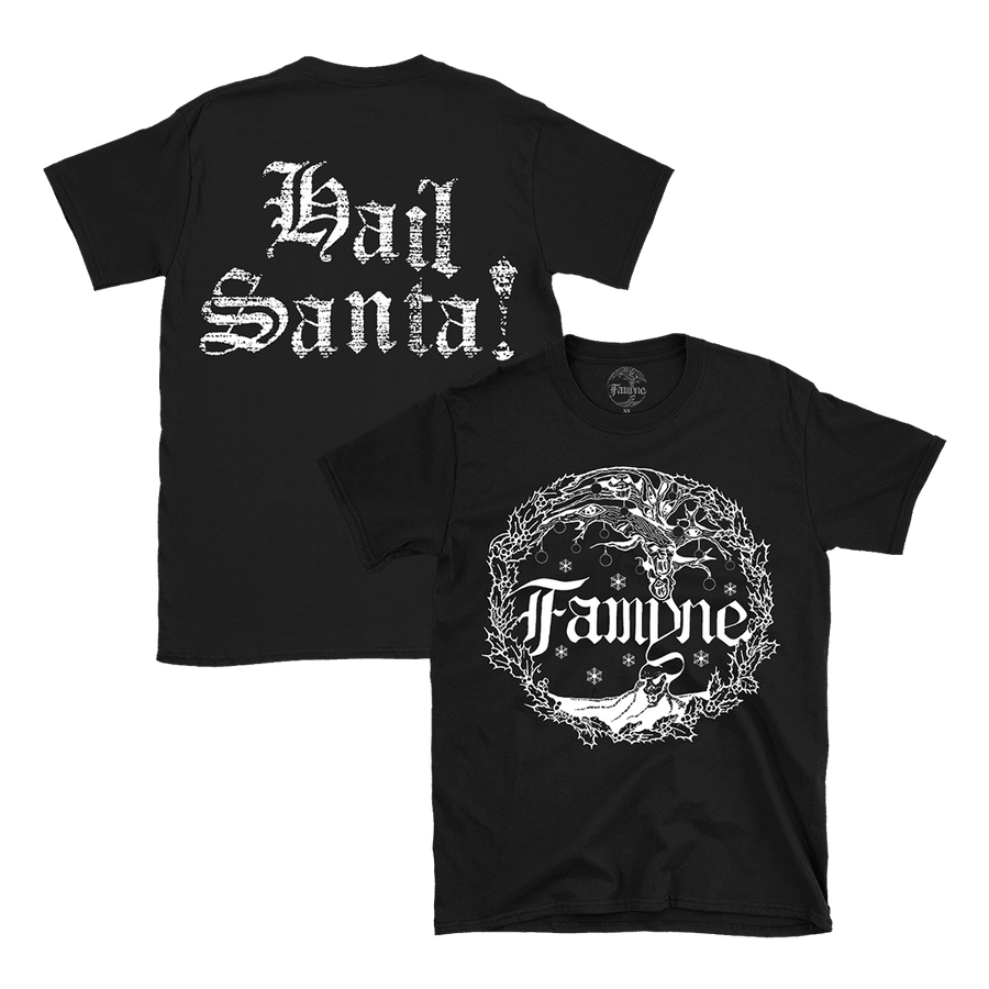 Famyne - Hail Santa! T-Shirt - Black