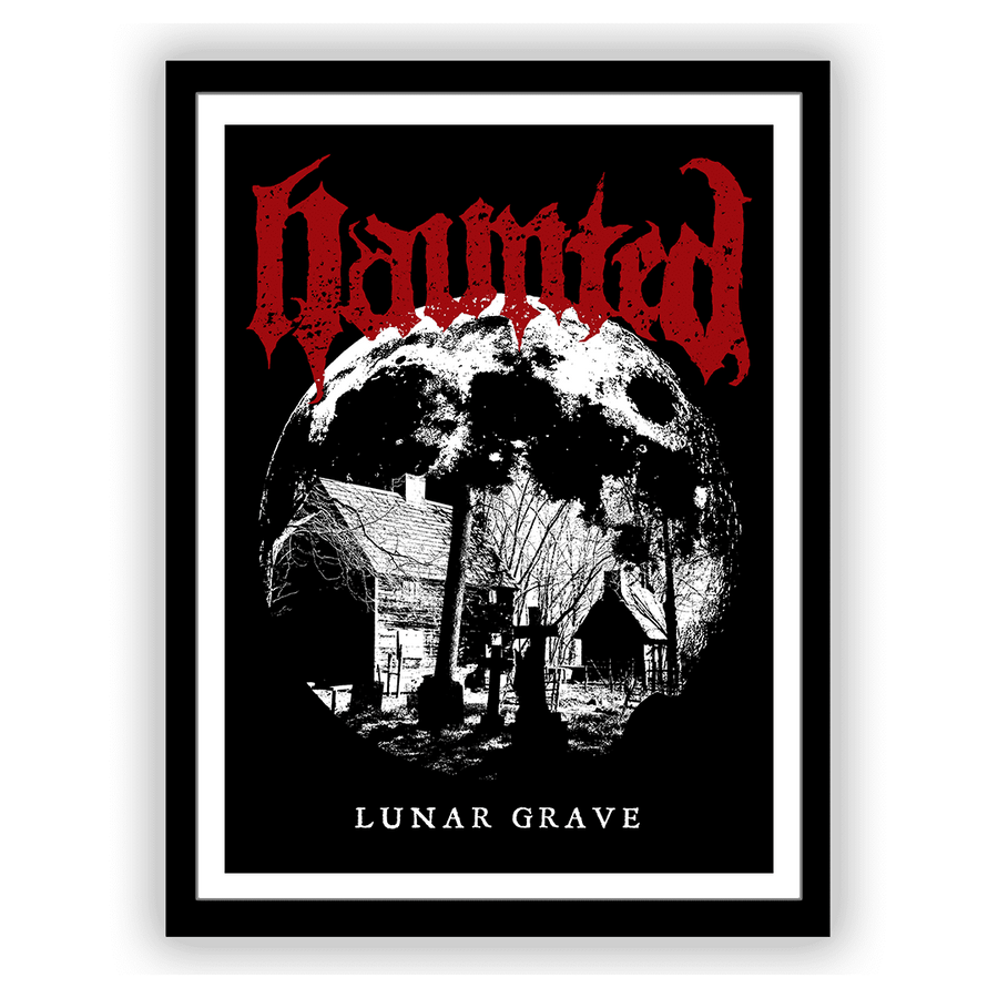 Haunted - Lunar Grave Print - Framed
